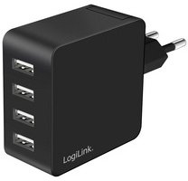 Chargeur secteur USB, 4x USB-A, 24 watts