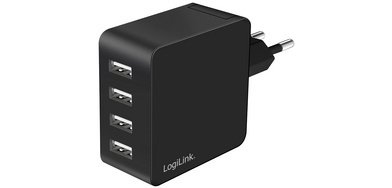USB-Wandladegerät, 4x USB-A, 24 Watt