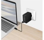 Chargeur secteur USB, 4x USB-A, 24 watts