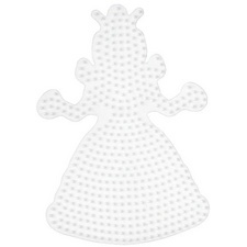 HAMA Plaque pour perles midi 'princesse, reine', blanc