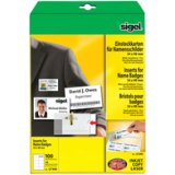Microperforated inserts for badges 54 x 90 mm