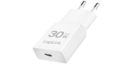 USB Wall Charger, USB-C (PD), 30 W, white