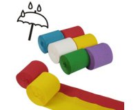 Banderole de papier crépon, 50 mm x 10 m, pack de 6