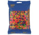 HAMA Perles à repasser midi 'Mix Fluo', sachet de 3.000