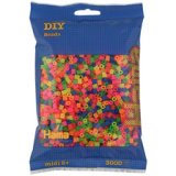 HAMA Perles à repasser midi 'Mix Fluo', sachet de 3.000