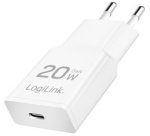 Chargeur secteur USB, 1x USB-C (PD), 20 W, blanc