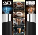 Mousseur à lait MS 3812, inox/noir