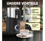 Mousseur à lait MS 3812, inox/noir