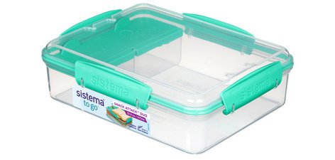 Boîte à snack SNACKS ATTACK DUO TO GO, 975 ml