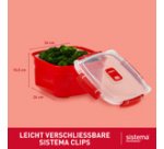 Boîte pour micro-ondes MEDIUM STEAMER, 2,4 l, rouge