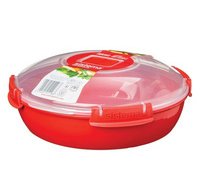 Doos voor magnetron MICROWAVE, 1,29 l, rood