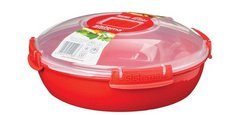 Doos voor magnetron MICROWAVE, 1,29 l, rood