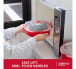 Boîte pour micro-ondes MICROWAVE, 1,29 l, rouge