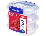 Opslagdoos KLIP IT PLUS, 180 ml, set van 3