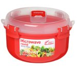 Boîte pour micro-ondes ROUND, 915 ml, rouge