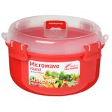 Doos voor magnetron ROUND, 915 ml, rood