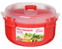 Doos voor magnetron ROUND, 915 ml, rood