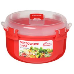 Boîte pour micro-ondes ROUND, 915 ml, rouge