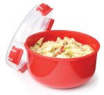 Boîte pour micro-ondes ROUND, 915 ml, rouge