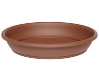 Soucoupe 'Aura round', diamètre: 200 mm, terracotta