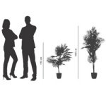 Plante artificielle 'palmier', hauteur: 1.600 m