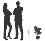 Plante artificielle 'hortensia', (H)550 mm, rose