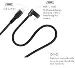 Câble USB 2.0, USB-C mâle - USB-C mâle, 3,0 m, noir