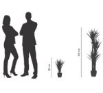 Plante artificielle 'yucca', hauteur: 1.500 mm