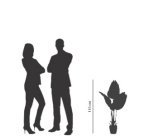 Plante artificielle 'bananier', hauteur: 1.150 mm