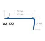 Nez de marche nu 58 (43) x 24 mm