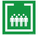 Panneau carré Zone de confinement