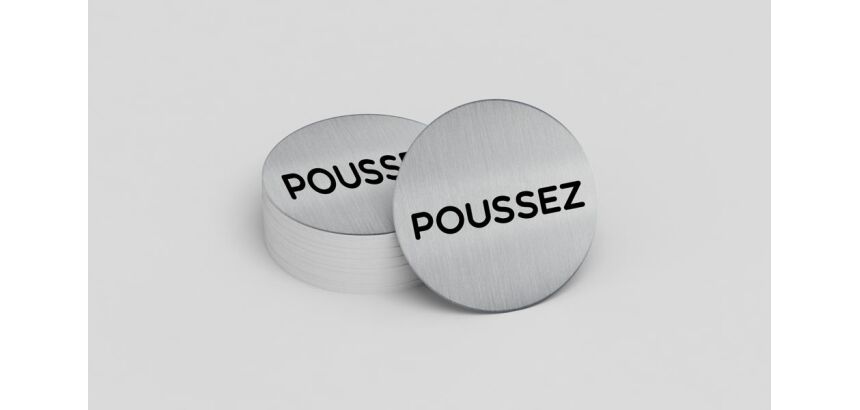 Pictogramme de porte Poussez