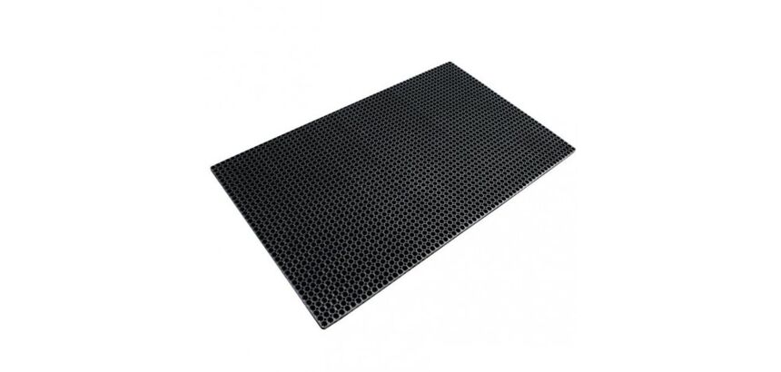 Tapis Caillebotis caoutchouc normes PMR 91x152 cm
