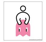 Panneau picto Femme PacNorm