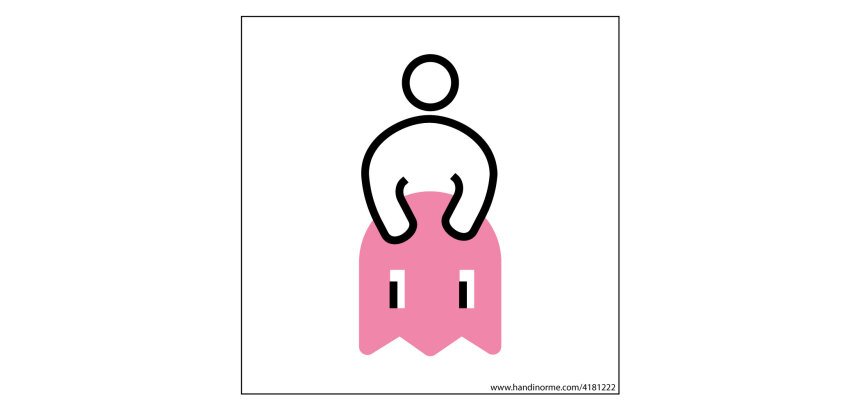 Panneau picto Femme PacNorm