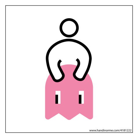 Panneau picto Femme PacNorm
