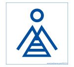 Panneau picto Femme Marinière - 125 x 125 mm