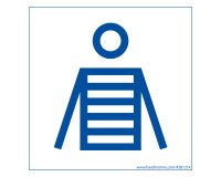 Panneau picto Homme Marinière  - PVC