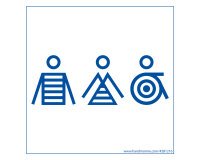 Panneau Homme+Femme+PMR Marinière - fond blanc