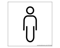 Panneau picto Homme Nessa