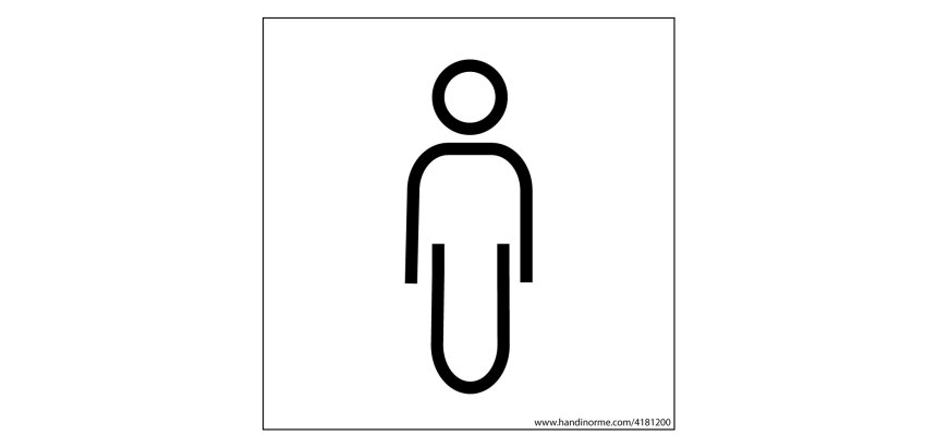 Panneau picto Homme Nessa