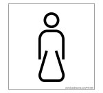 Panneau picto Femme Nessa