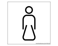 Panneau picto Femme Nessa