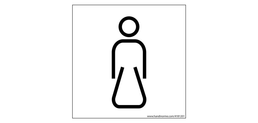 Panneau picto Femme Nessa