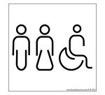 Panneau Homme+Femme+PMR Nessa