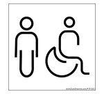 Panneau Homme+PMR Nessa