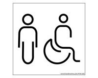 Panneau Homme+PMR Nessa