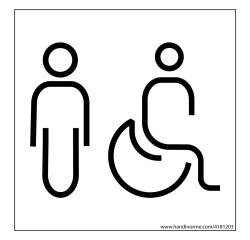 Panneau Homme+PMR Nessa