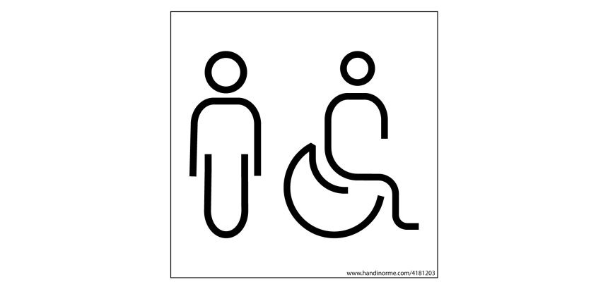 Panneau Homme+PMR Nessa