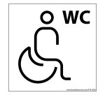 Panneau PRM + WC Nessa